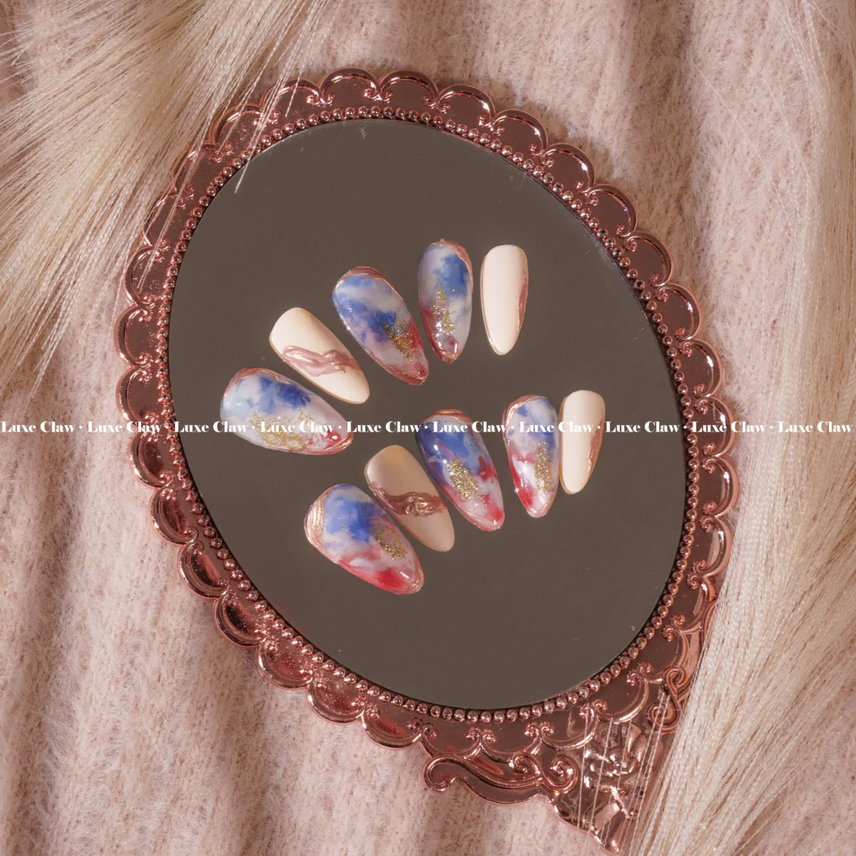 Red and Blue Granite Marble - Image 2