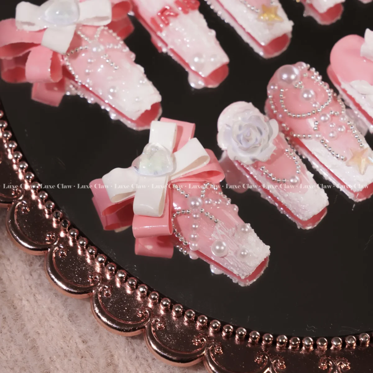 Custom name Elegance Crystal Floral - Image 3