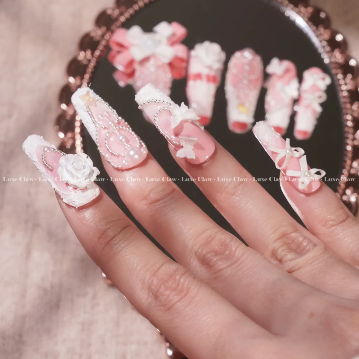 Custom name Elegance Crystal Floral - Image 5