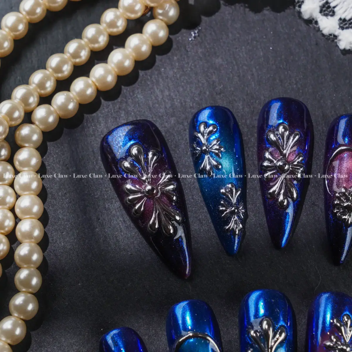 Deep Black Gothic Patterns - Image 2