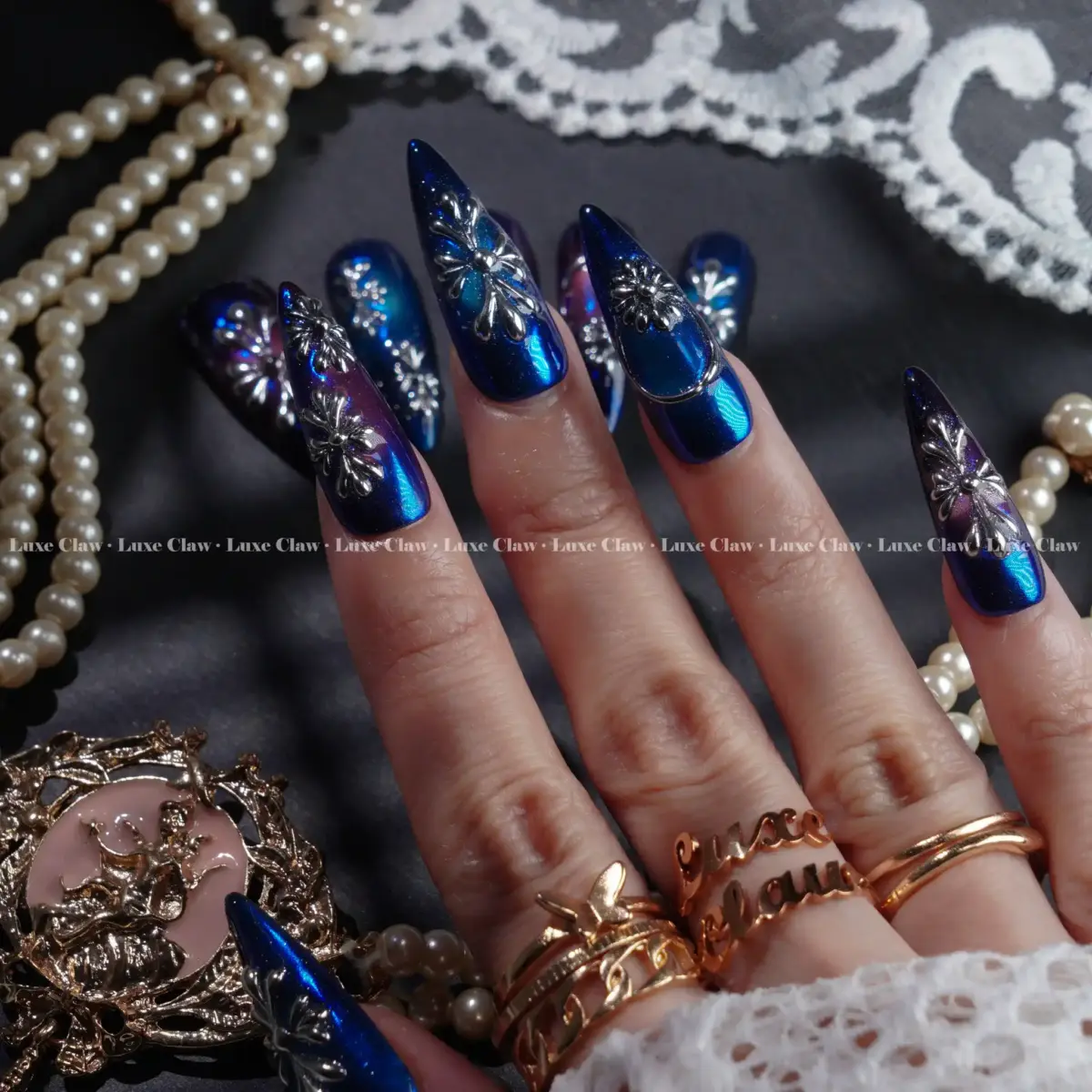 Deep Black Gothic Patterns - Image 6