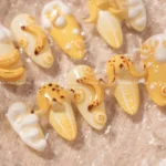 Banana Smoothie 3D Gel Nails Set - Image 4