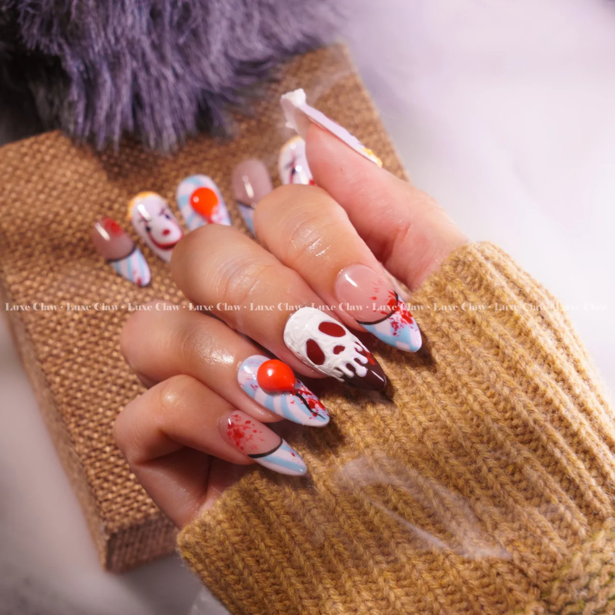 It Clown 3D Gel Nails Set - Image 4