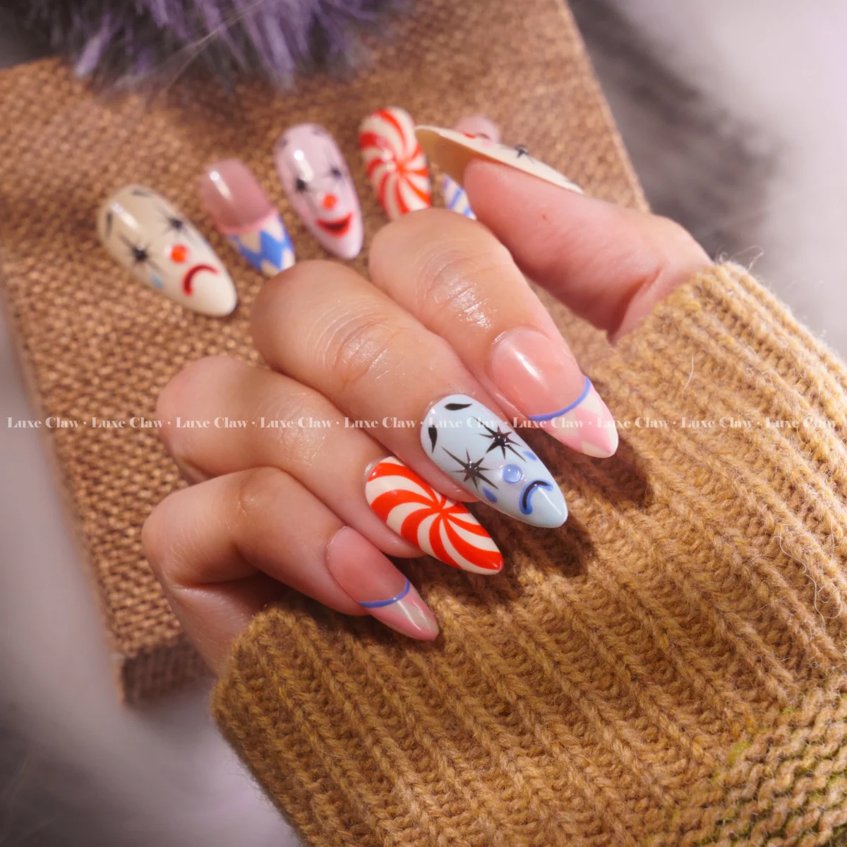 Halloween Nail Set Clown Lover - Image 4